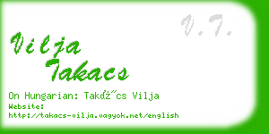 vilja takacs business card